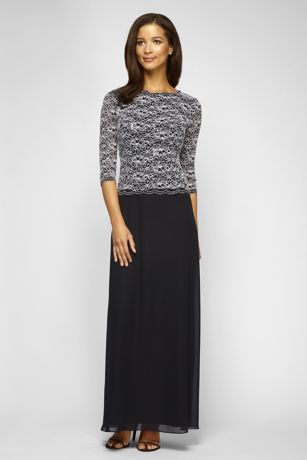 3/4 Sleeve Chiffon Dress
